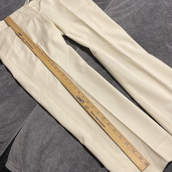 Lafayette 148 New York Irving Wool Dress Pants Women's Size 10 Beige Tan Cream - Picture 8 of 12
